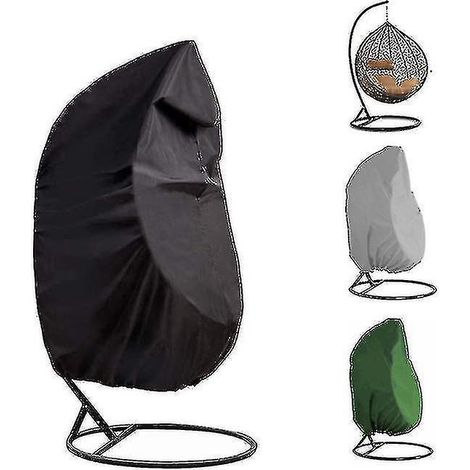 Housse coquille d'œuf pour balancelle d'extérieur, housse en rotin, résistante à la poussière et à la pluie (1/3)