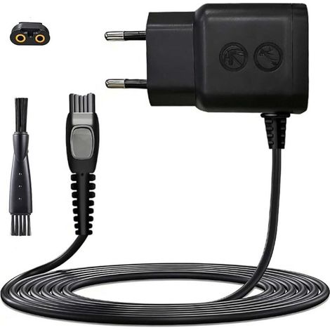 Chargeur de rasoir électrique HQ8505 15 V 0,36 A 5,4 W, compatible avec Philips 3000, 5000, 7000, 9000, HC5630 et MG575, câble de charge de 1 m (avec brosse de nettoyage) (1/4)