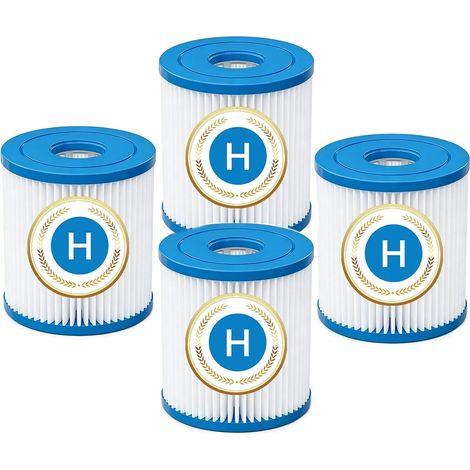 Cartouche Filtrante Type H,pour Rechange de compatibles 28601, 28602 Pompes de Filtration, 102 x 92 mm Cartouche Filtrante 2 pièces (H-4 Pcs) (1/5)