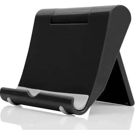 Lot de 1 support de téléphone portable, pliable, réglable, compatible avec les smartphones (noir) (1/5)