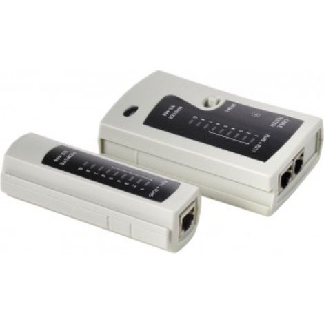 testeur de câbles rj11 et rj45 - affichage led - erard 2498