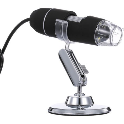 LIFCAUSAL Microscope Numérique Portable 1000X HD Loupe USB 3 en 1 avec 8 LEDs Noir (1/5)