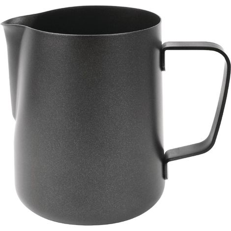 Pichet à lait anti-adhérent noir Olympia 900 ml