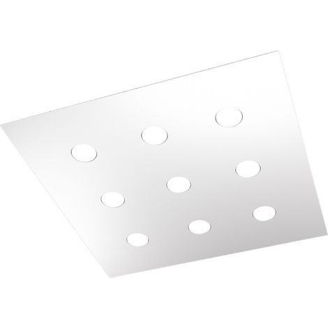 Plafoniera Moderna Area Metallo Bianco Metallo 9 Luci Gx53 (1/5)