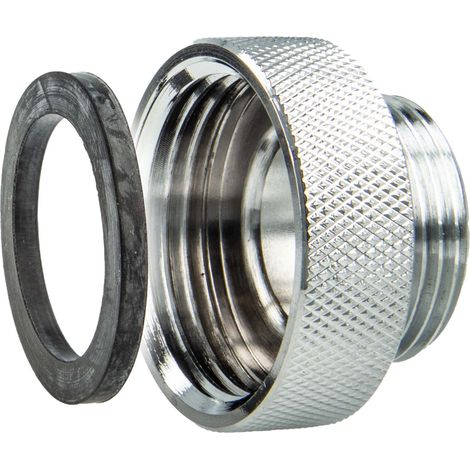tecuro Aufnahme Adapter Übergangsstück, für Ausläufe an Armaturen, AG 3/4 Zoll auf IG 1 Zoll (1/5)
