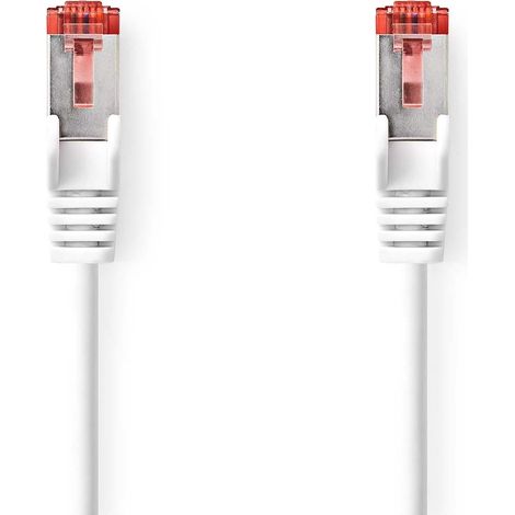 nedis CCGB85221WT05 cable de red cat7 blanco 0,5 m