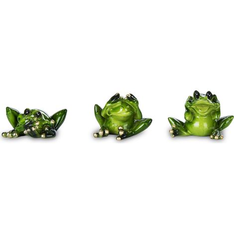 Froschfigur, Tierfiguren, grün, 4,5 x 6,5 x 5,5 cm (1/5)