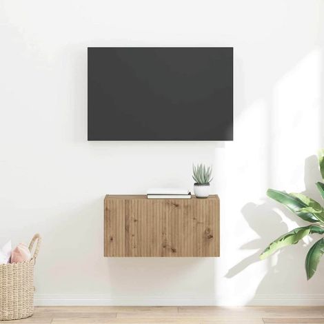 vidaXL Mobile TV da parete 60 x 31 x 29,5 cm Rovere Artigianale