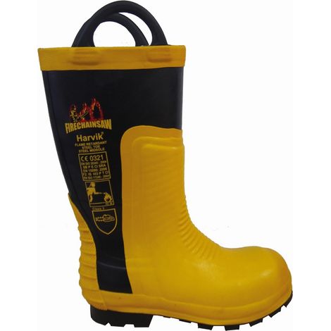 BOTA DE BOMBERO DIELÉCTRICA Y MOTOSIERRA TALLA 45