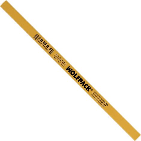 Crayons de charpentier extra longs standard, lot de 5. Marqueur pour la menuiserie, la maçonnerie et la construction. (1/5)
