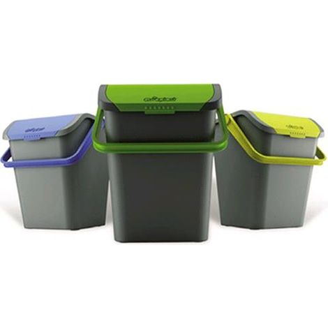 Ecoplast Pattumiera Ecologic (28lt) - Verde - ACCESSORI Casa (1/7)