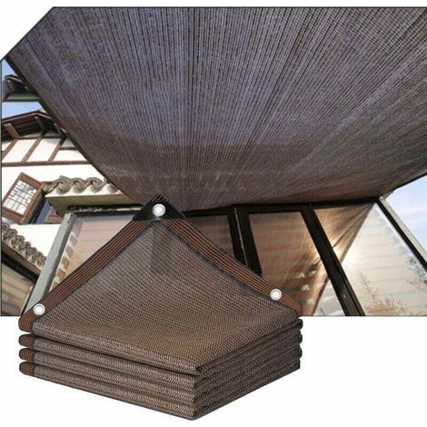 Vela parasole in polietilene resistente ai raggi UV, 3 x 5 m – Resistente al calore e al vento – Occhielli in alluminio per una facile installazione (1/5)