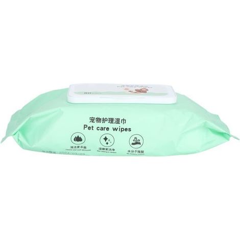 VGEBY Lingettes pour animaux de compagnie Lingettes Nettoyantes Chiens Lingettes de Toilettage Désodorisantes animalerie brossage (1/4)