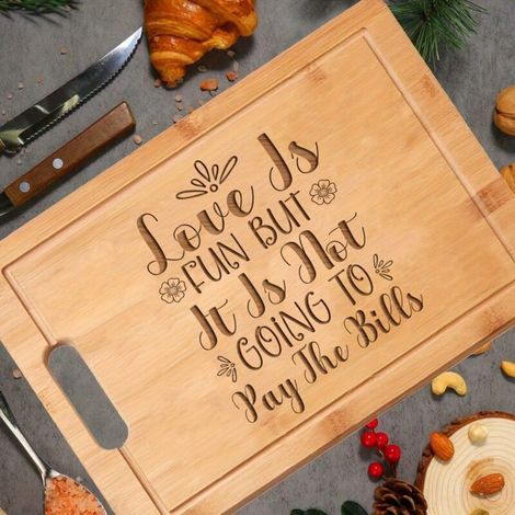 Planche bambou "À la vie" – Idée cadeau originale pour mariage (1/5)