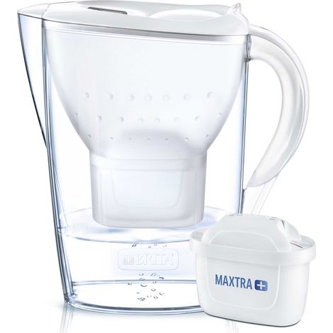 Brita Wasserfilter-Kanne Marella weiß 2,4 l Füllmenge Wasserfilter (1/5)