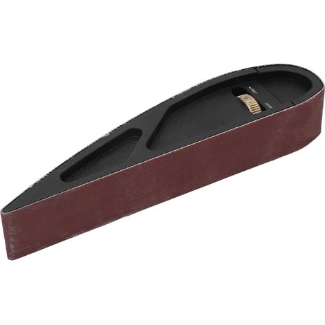 Support à papier abrasif multifonction manuel en alliage d'aluminium poli meulage bois avec 5 feuilles abrasives 320 grains (1/5)