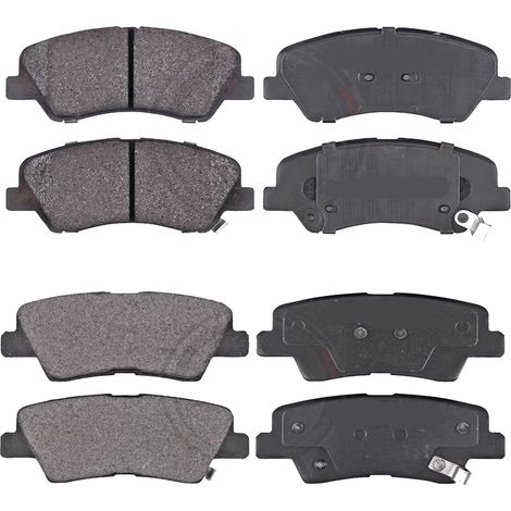 KIT PASTIGLIE FRENO ANTERIORI E POSTERIORI compatibile con HYUNDAI GETZ (TB) / PASTIGLIE FRENANTI AUTO OEM FDB4076,FDB1606 / SOSTITUZIONE DIRETTA / BASSA POLVERE / SILENZIOSO