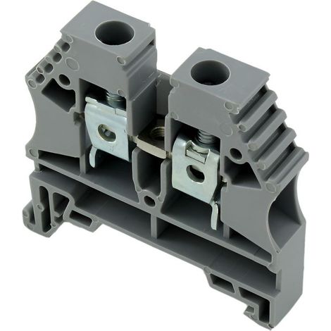 Borne de jonction à vis 6mm² - pas 8mm - grise - IMO (1/2)