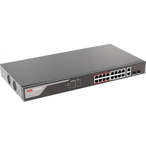 DS-3E1318P-EI - SWITCH 10/100 SMART MANAGED 16 PORTE POE (1/5)