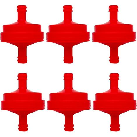 Juego de 6 filtros de combustible para motores sin bomba de combustible filtro de combustible de repuesto para Briggs & Stratton 298090S (1/5)