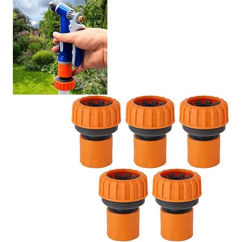 Raccord Tuyau d'arrosage, Connecteur Rapide en PP 1 Pouce avec Rondelle, Kit de Connexion pour Arrosage et Lavage, Compatible Pulvérisateur de Jardin (1/5)