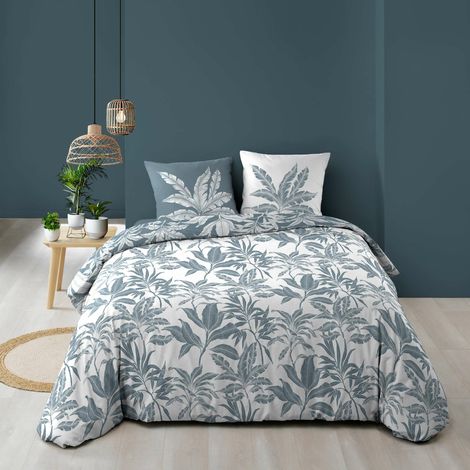 Housse de couette réversible 240 x 220 cm + 2 taies – Coton imprimé HERA – 57 fils (1/4)