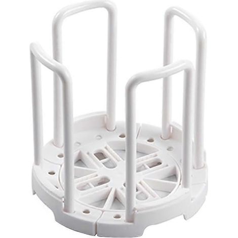 Organisateur de bols créatif et rétractable, égouttoir à vaisselle, porte-tasses et supports de séchage (blanc) (1/3)