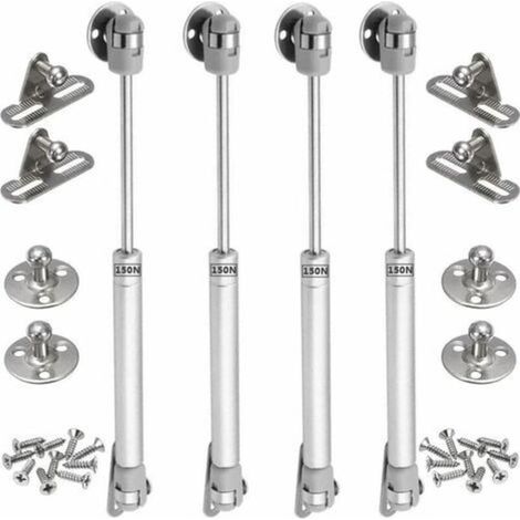 4 Stück 150-N-Gasfedern, hydraulische Möbelfedern, Original-Gasdruckdämpfer für Küchenschranktüren, pneumatischer Hebelarm zum Anheben von Schranktüren (1/4)