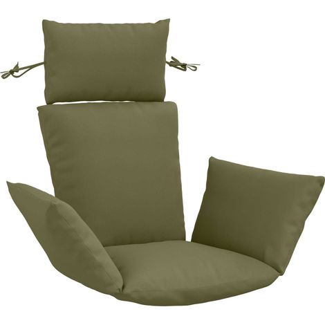 Coussin Adirondack PUTTEN 100 % polyester Vert olive vidaXL (1/5)