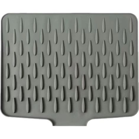 Filiyano-Tapis de cuisine en silicone anti-débordement pour évier et réfrigérateur, en gel de silice, gris clair - FA - 40 x 32,5 cm (1/5)