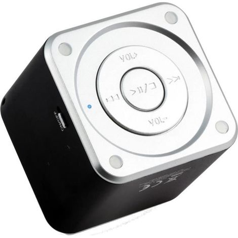 MUSICMAN BT-X2 Mini Bluetooth-Lautsprecher mit kabelloser Audioübertragung Schwarz
