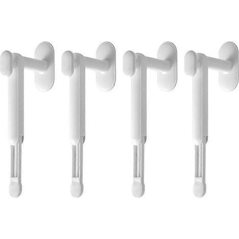 Lot de 4 supports extensibles pour porte de cuisine, organisateur pratique de casquettes de baseball (1/4)