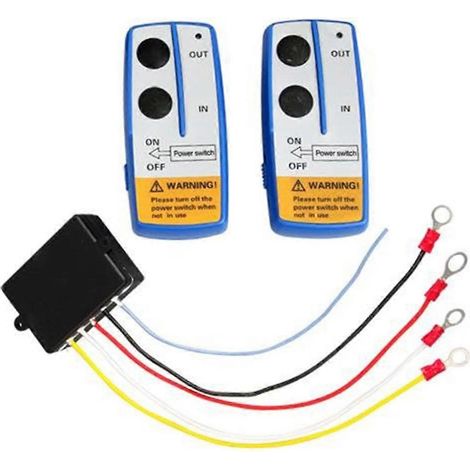 Commande à distance sans fil pour treuil, hayon relevable, pompe hydraulique, benne basculante, remorque de secours 12 V (1/5)