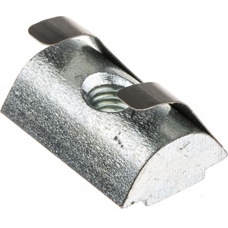 Ecrou à rainure en T RS PRO, profilé 30 mm, L. 16mm, rainure 6mm en Acier zingué ( Prix pour Sachet de 10 )