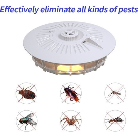 Puces domestiques, LED 4 modes, panneau adhésif, adaptés aux chenils intérieurs, extérieurs et pour animaux de compagnie. (1/5)
