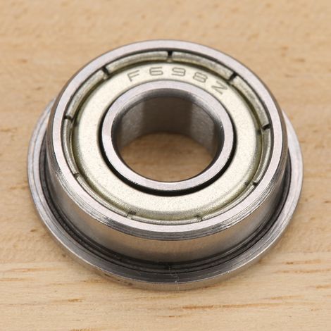 10 Stück Miniatur-Flanschkugellager F698ZZ 8x19x6mm doppelt abgedichtet (1/5)
