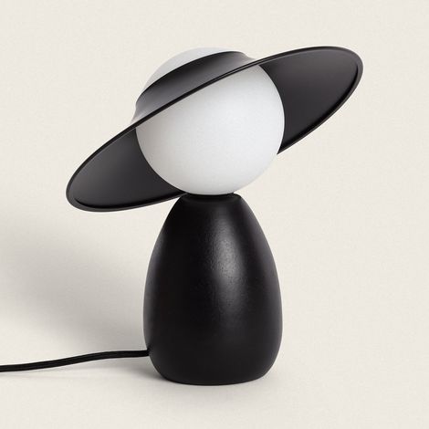 Lampe à Poser Bois Raisa Noir (1/5)