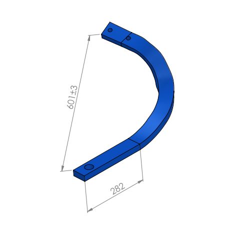 Poutre gauche type Lemken Rubin 60x25x900 - remplacement RC2099 (1/3)
