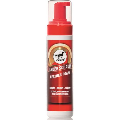 Schiuma per cuoio Leather Foam Leovet pulisce nutre e rende brillante il cuoio 200 ml