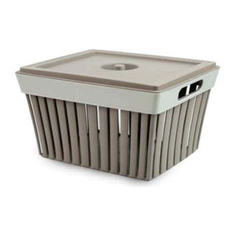 ECOPLAST VASCHETTA CON COPERCHIO DOGA CAPPUCCINO (1/2)