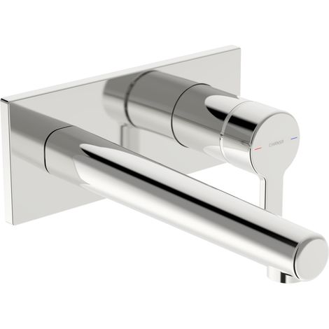 HANSA HA Set per installazione finale miscelatore monocomando per lavabo HANSADESIGNO - Style 5109 rosone quadro sporgenza 191 mm cromato, 51092133