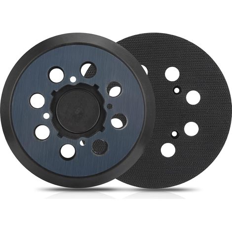 Plateau de ponçage auto-agrippant – Lot de 2 – 125 mm, 8 trous – Compatible DeWalt DWE6421, DWE6423, DCW210B (1/5)