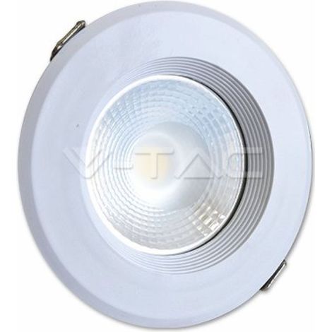 V-TAC 20W runder COB-LED-Einbaustrahler, Weiß, Kaltweiß