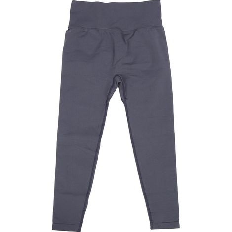 Legging running taille haute femme, pantalon yoga gainant ventre plat post-partum, effet lift fessier bleu marine L (1/5)