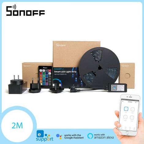 SONOFF L1 Striscia LED Smart WiFi RGB 2 Metri IP65 Compatibile Alexa Google Home eWeLink (1/4)