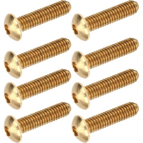 Vis à tête bombée hexagonale creuse M4 x 16mm en cuivre pur, fixation et accessoire de bricolage