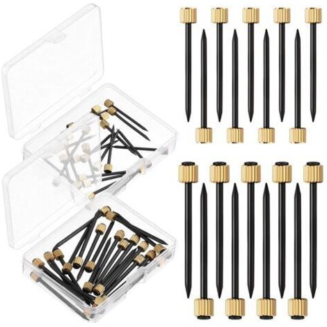 Kit de clous pour cadres photo, 50 pièces comprenant des clous à tête carrée en laiton et des clous en acier noir, adapté aux murs en bois de 25 mm d'épaisseur. (1/4)