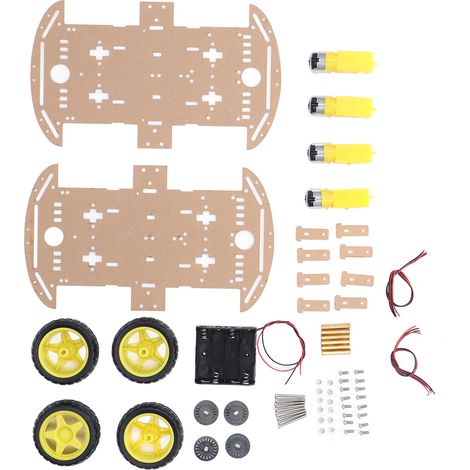 Kit d'accessoires pour le remplacement à faire soi-même des vis et écrous de moteur de roue motrice de châssis de voiture intelligente (1/5)