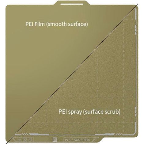 Tôle d'acier à ressort texturée PEI 257x257mm pour P1S P1P (1/5)