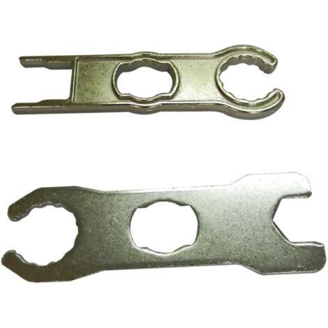 2pcs MC4 Solar Panel Connector Tool Set, Metal Solid Disconnect Wrench, Wire Crimper for Cable and PV System Connector (1/5)